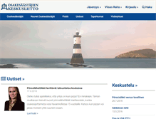 Tablet Screenshot of osakeliitto.fi